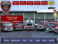 Tablet Screenshot of lebanonfire.org